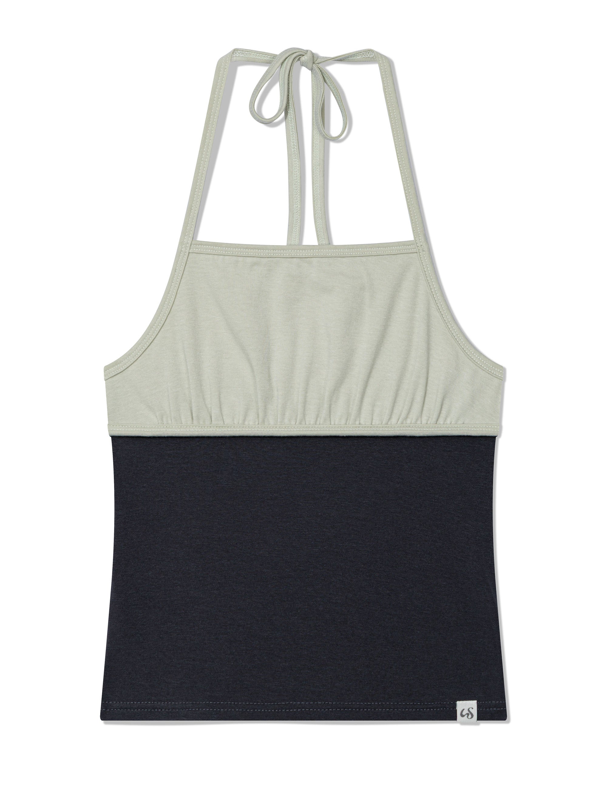 uglyshadow-ss-26-shirring-contrast-tank-top-mint-mint-s