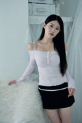 DAYNEE Swan lace top Lilac pink