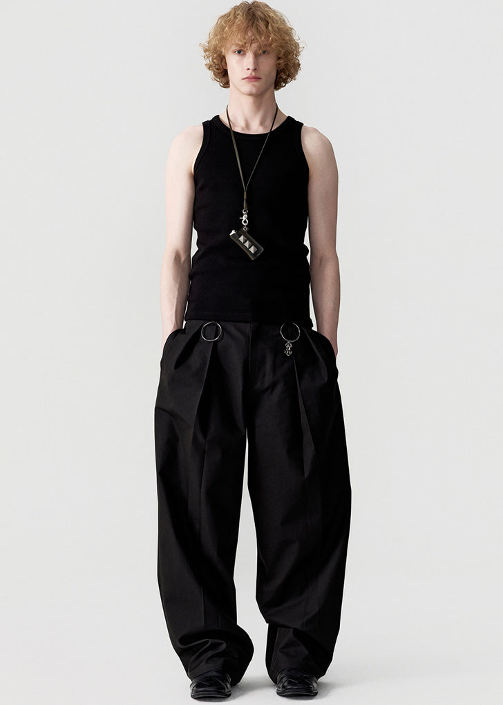 esc-studio-ss-26-o-ring-double-pleat-pants-black-black-s