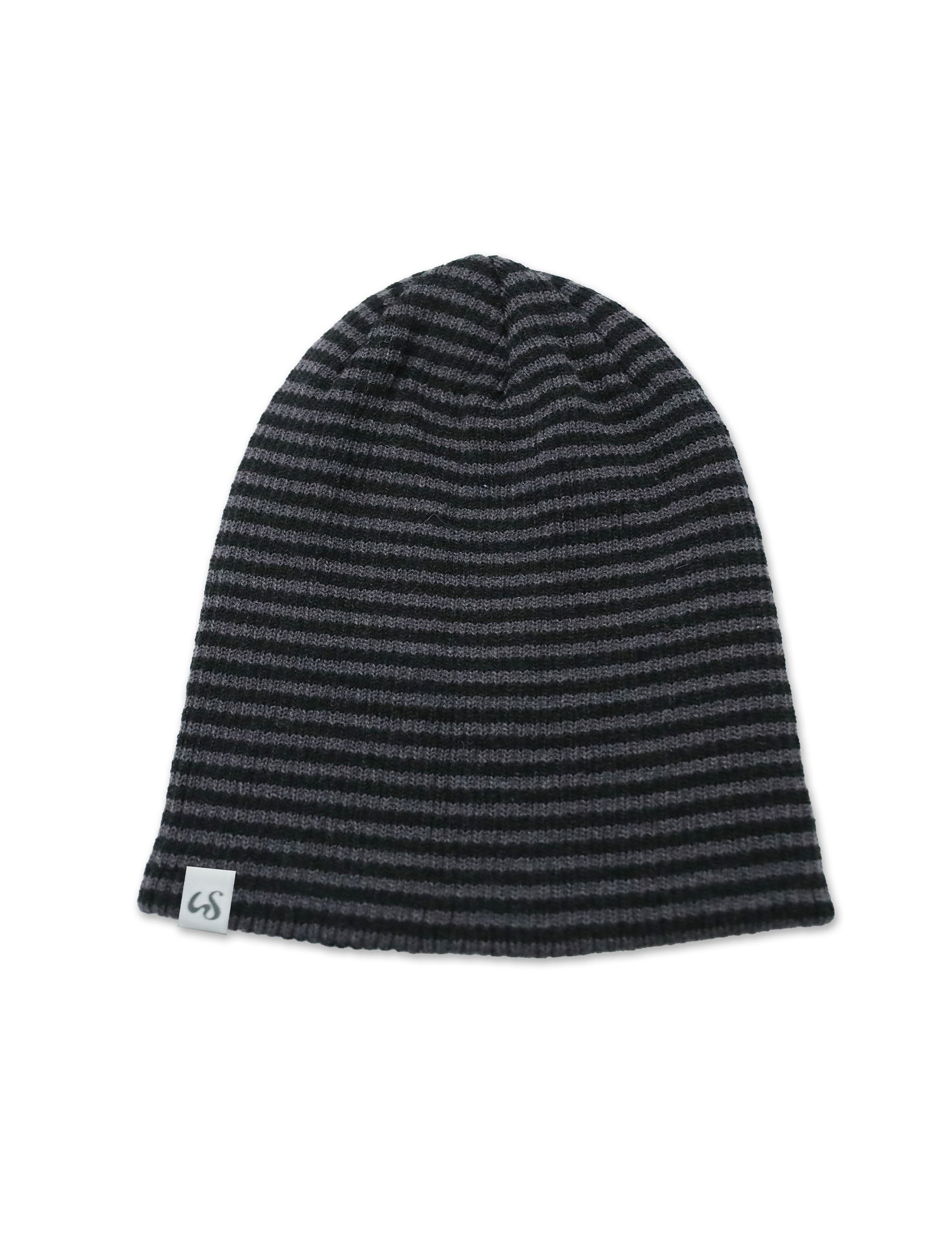 ugly-shadow-fw-25-striped-long-beanie-black-black-s