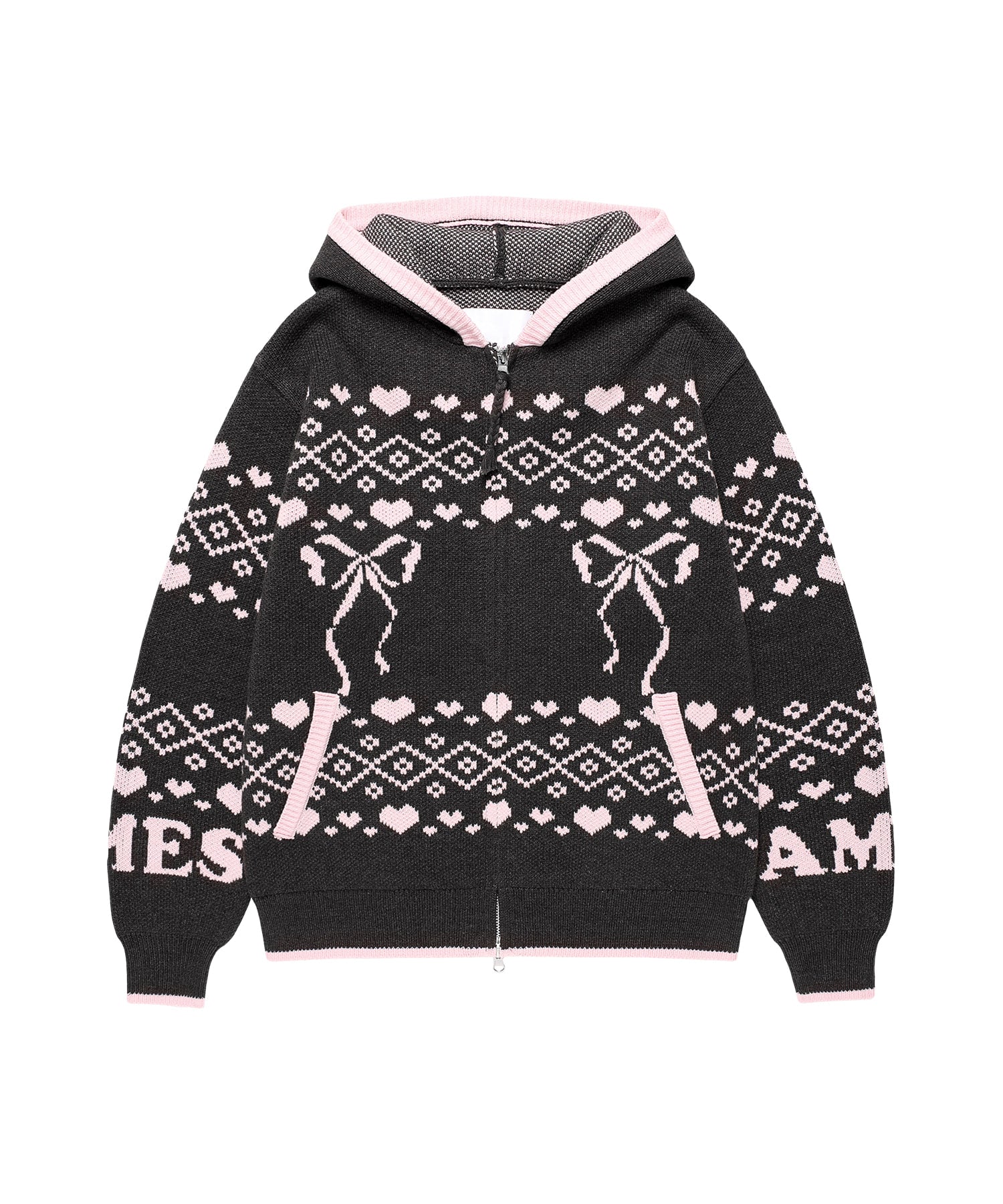 ames-worldwide-fw-25-cowichan-knit-hoodie-zip-up-charcoal-charcoal-s