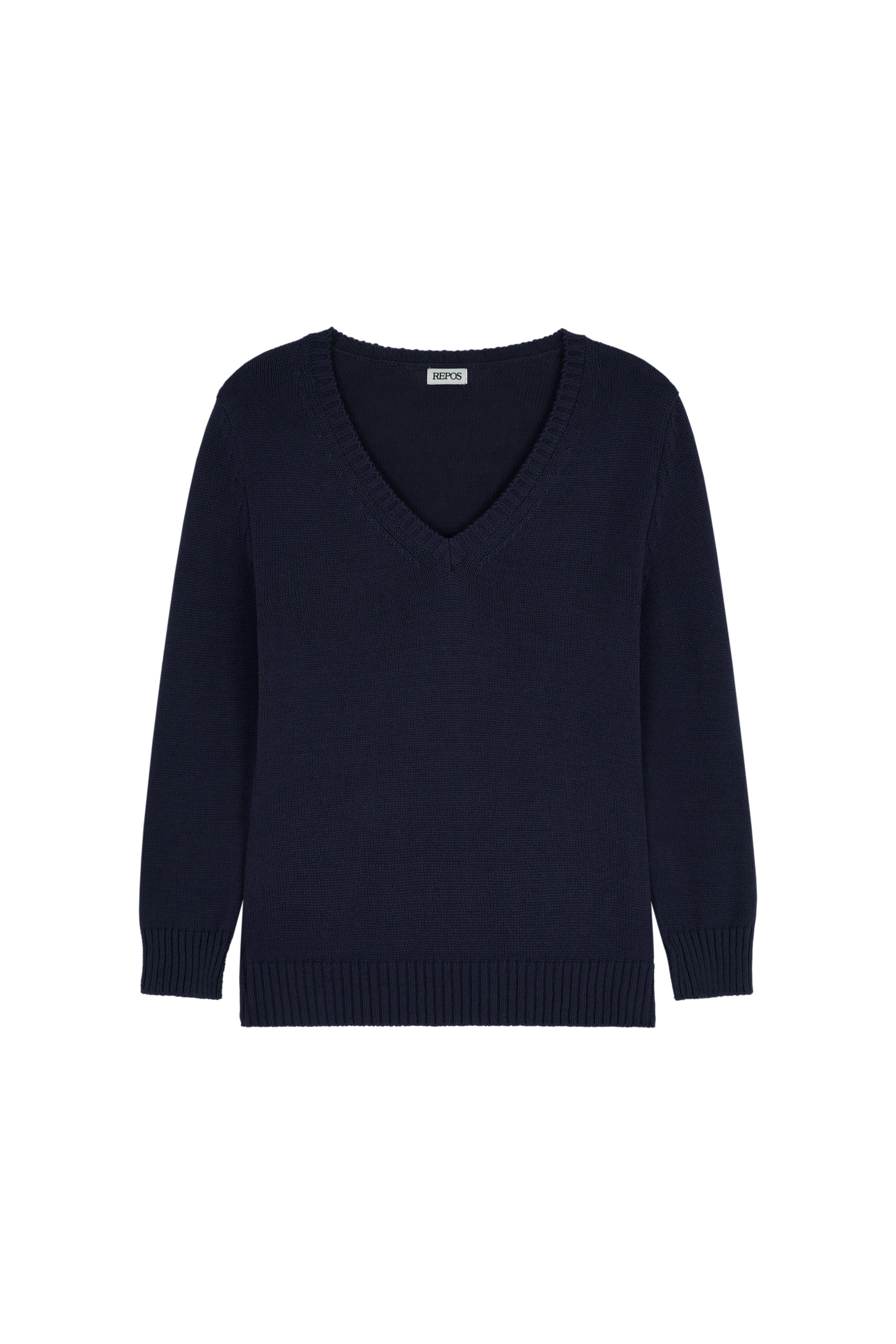 repos-ss-26-cotton-v-neck-knit-navy-navy-s