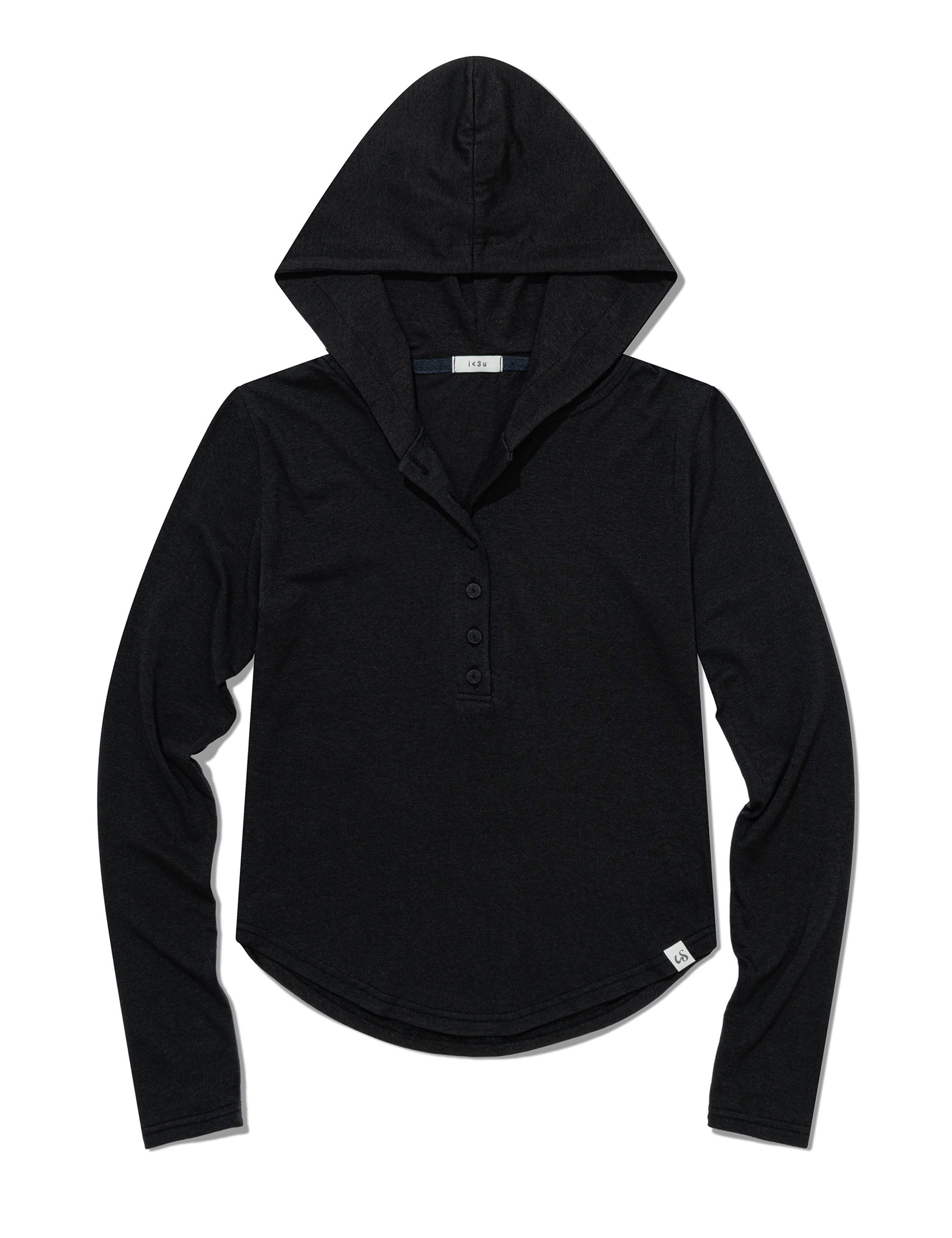 uglyshadow-ss-26-slim-long-button-hoodie-top-black-black-s