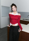 cherryquiri-ss-25-shirts-layered-off-shoulder-top-red