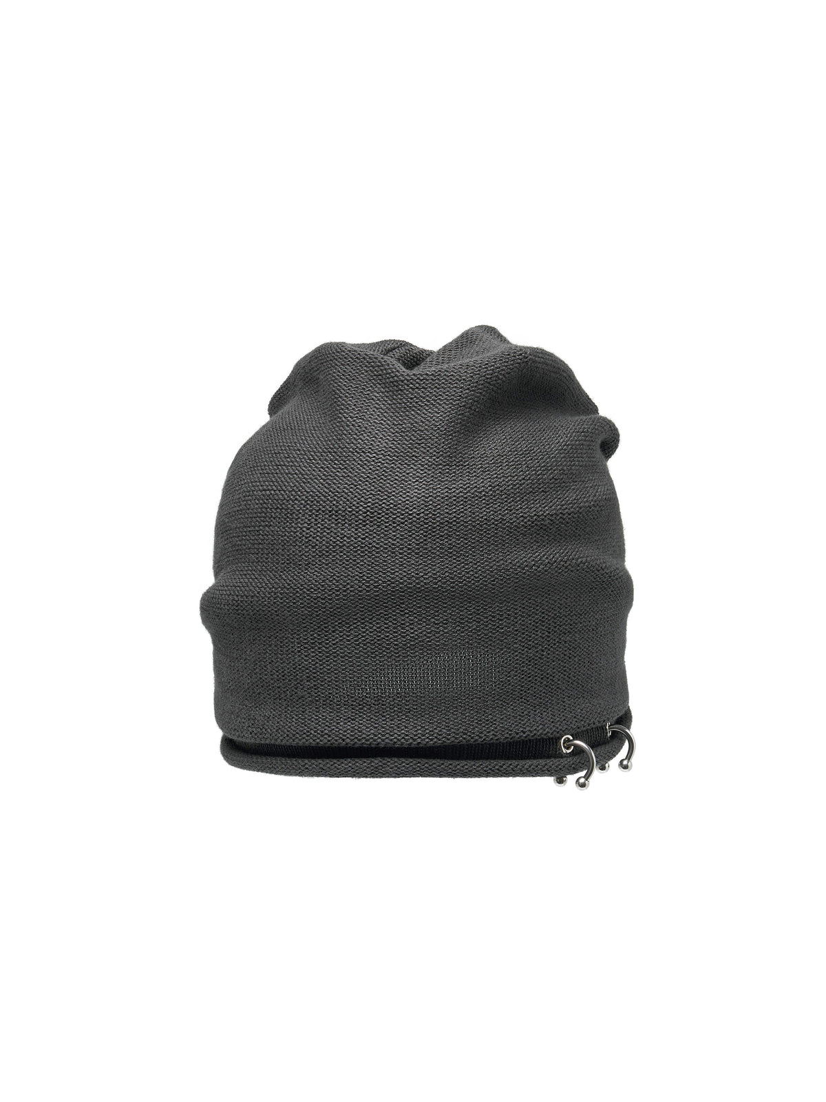 lecyto-fw-26-pierced-slouch-beanie-charcoal-charcoal-s