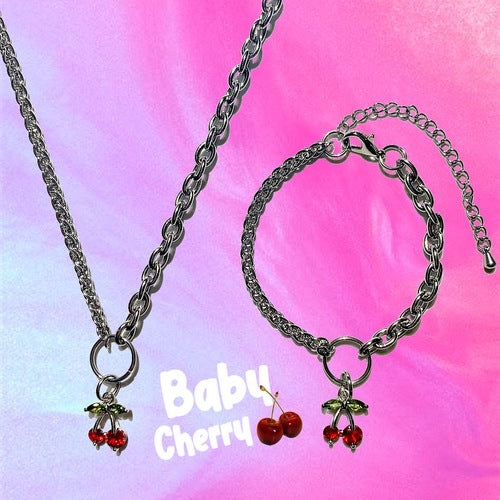 3amgang-seasonless-baby-cherry-necklace-bracelet-set