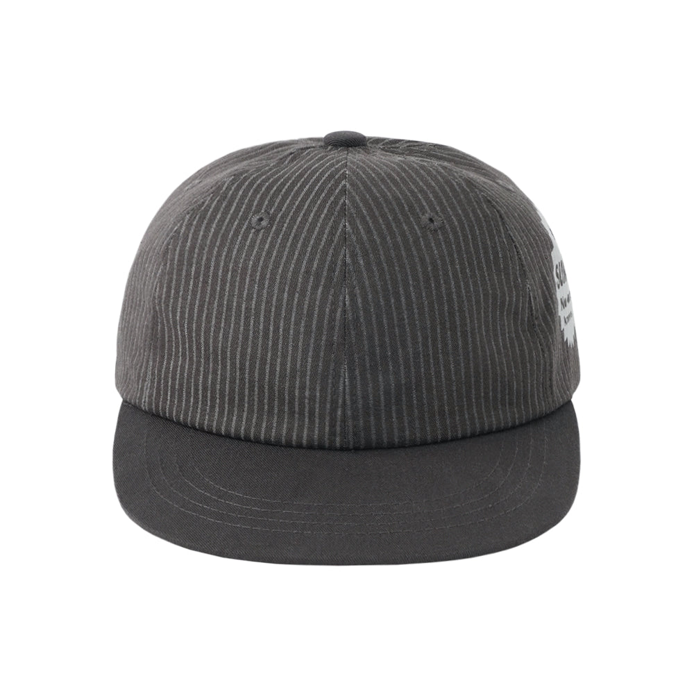 [SUNNECT] Striped 2Tone Cap - Charcoal