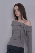 damio-fw-26-ruffle-draped-off-shoulder-knit-top-gray-gray-s