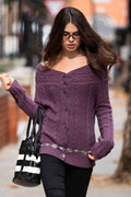 dimanche-fw-26-cable-knit-cardigan-purple-purple-s