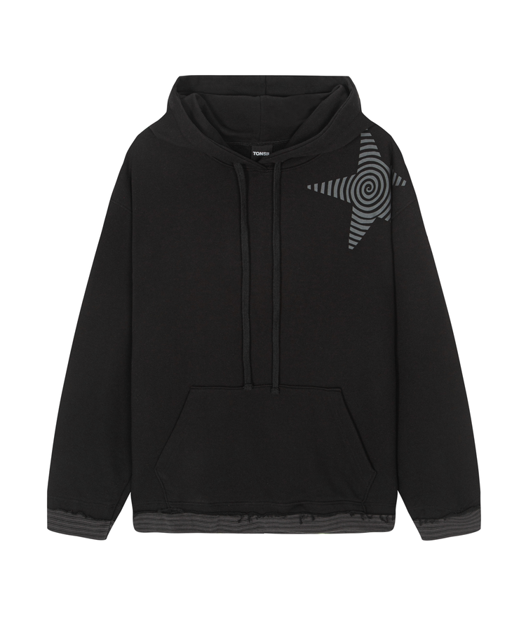 tonsil-fw-26-star-printed-layered-hood-t-shirt-black-black-s