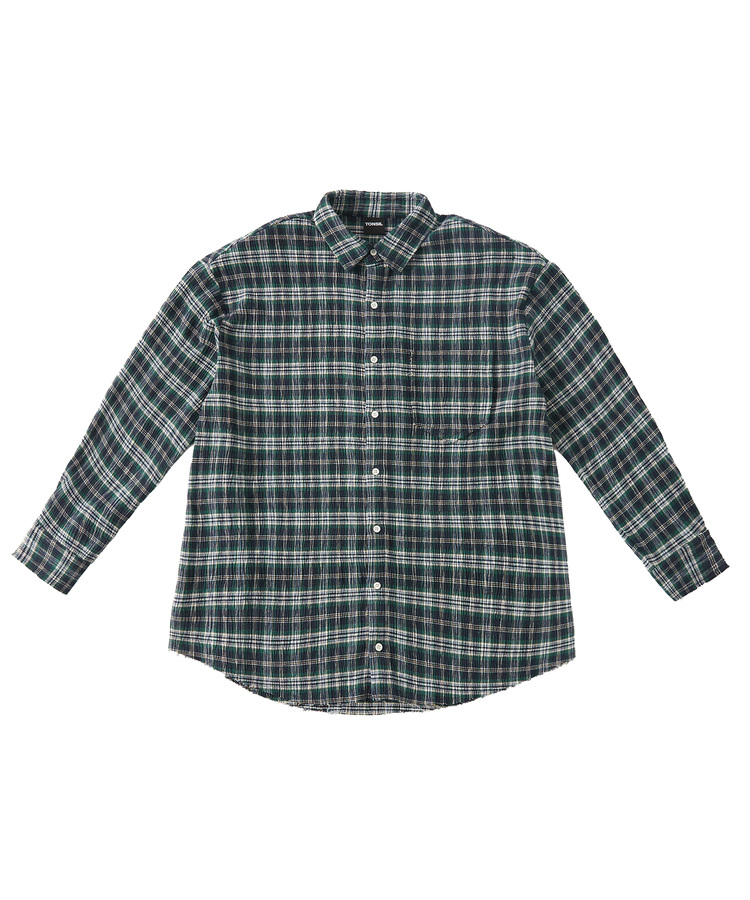 tonsil-fw-26-damaged-pleated-oversized-shirt-green-green-s