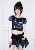 cherryquiri-fw-25-graffy-starry-puffy-sleeve-black-black-s