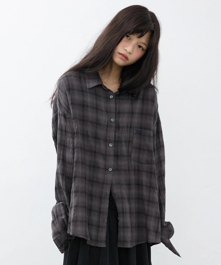 hokuspokus-fw-26-hazy-check-shirt-charcoal-charcoal-s