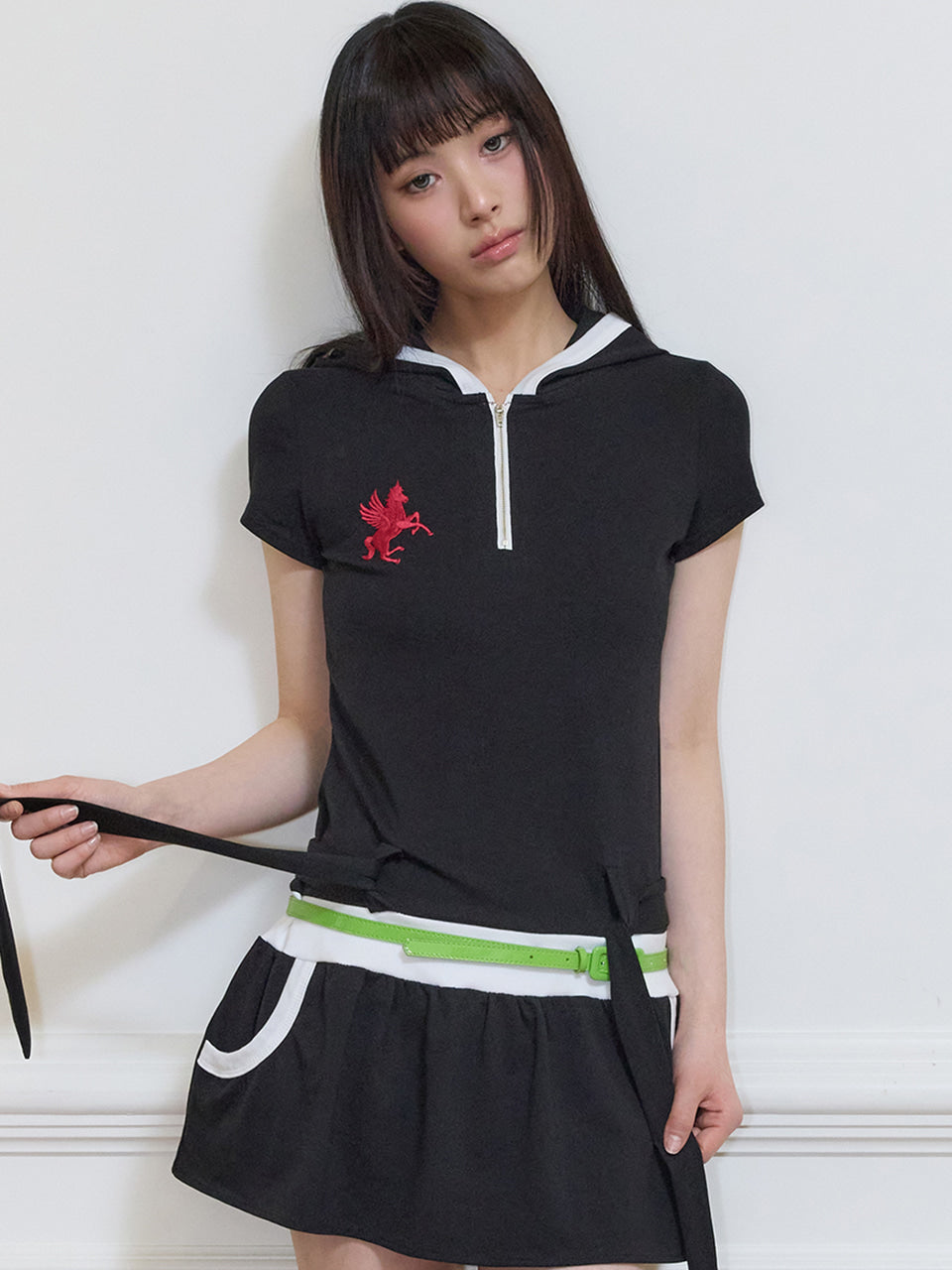 luv-is-true-ss-26-sy-belt-layered-dress-black-black-s