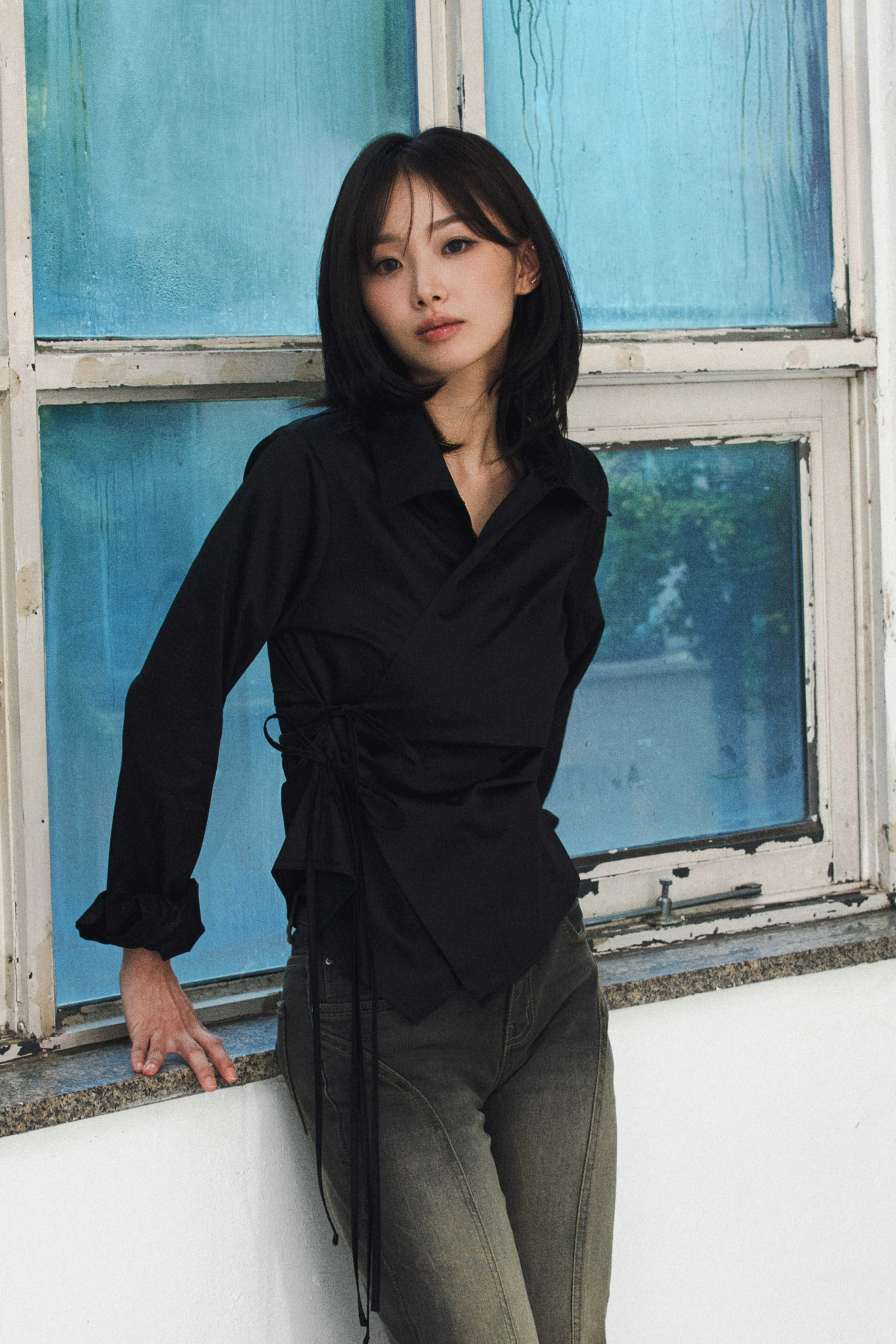 arikim-ss-26-halo-wrap-shirt-black-s