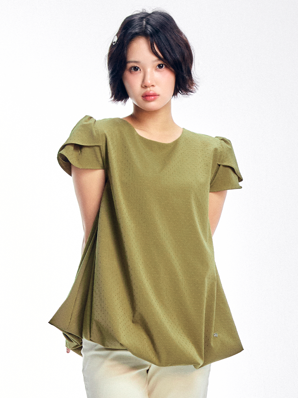 adorebelle-ss-26-dot-tulip-balloon-blouse-olive-olive-s