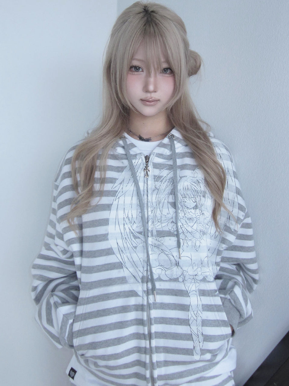 luv-is-true-ss-26-shugo-chara-stripe-hood-zipup-gray-gray-s