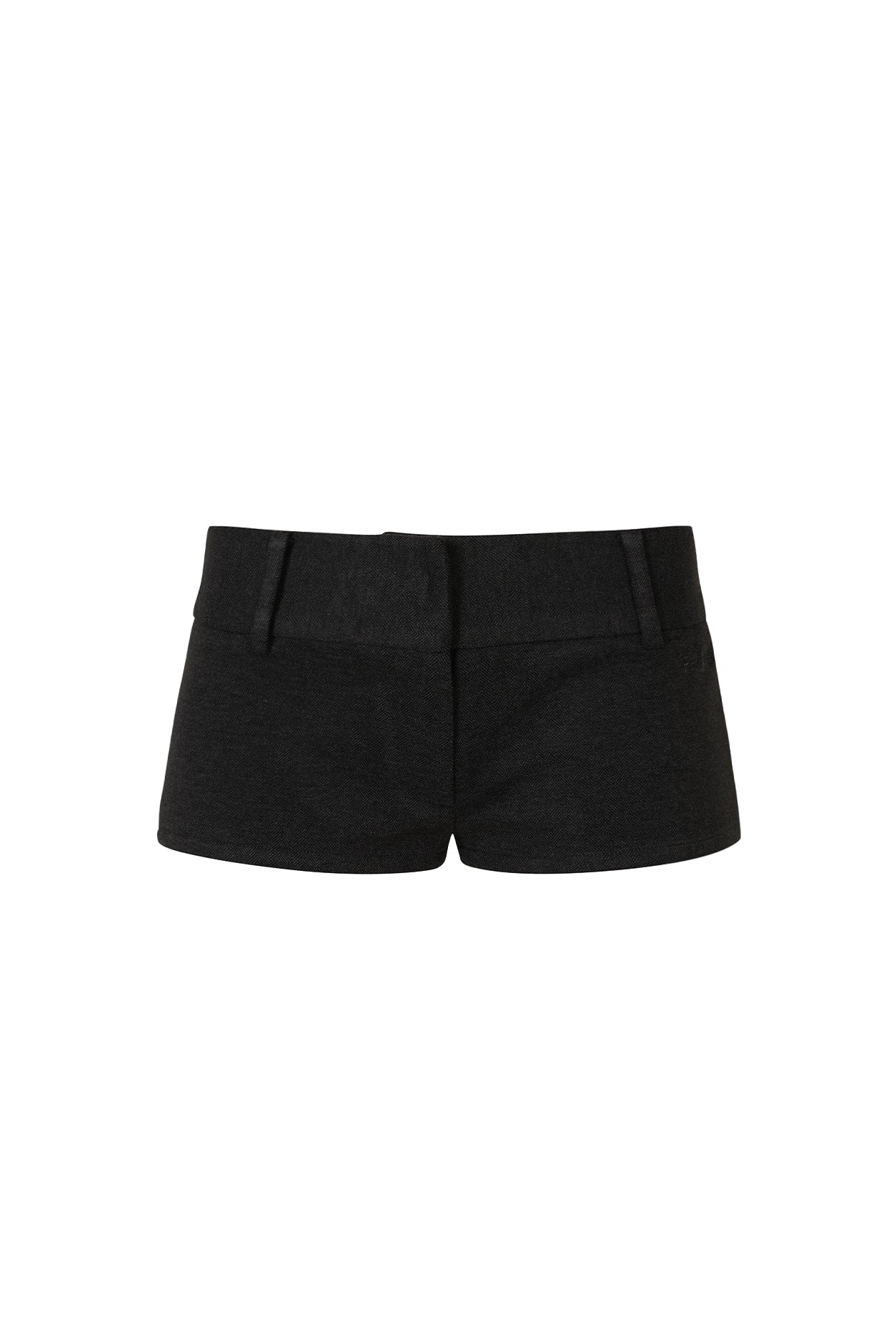 pain-or-pleasure-fw-24-amber-micro-shorts-black