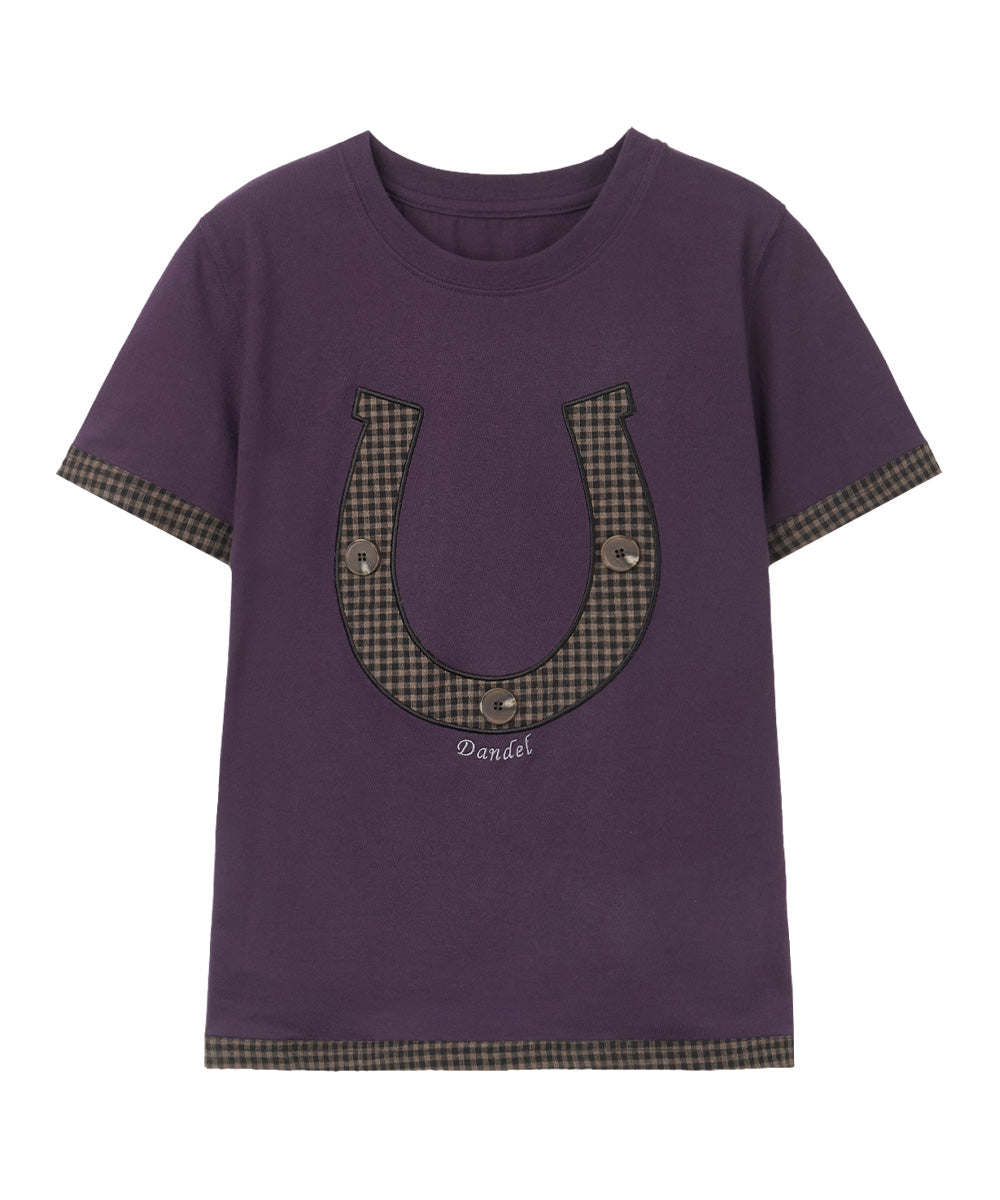dandel-ss-26-dd-horseshoe-check-applique-tee-purple-purple-s