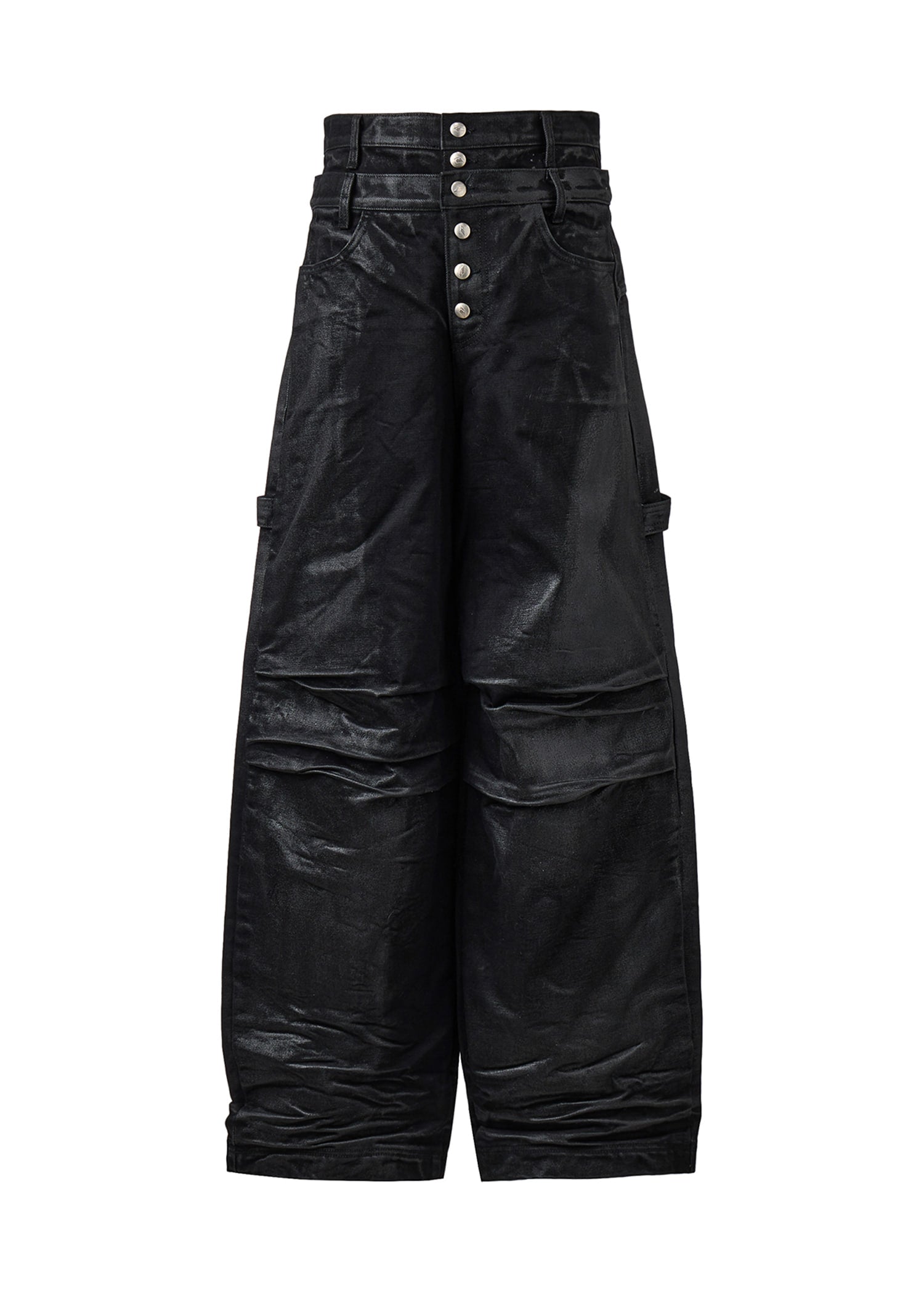 another-youth-fw-25-double-waist-baggy-jeans-coated-black-coated-black-s