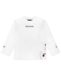 [MAN G] Pocket Point Slit Long Sleeve T-Shirt _ White