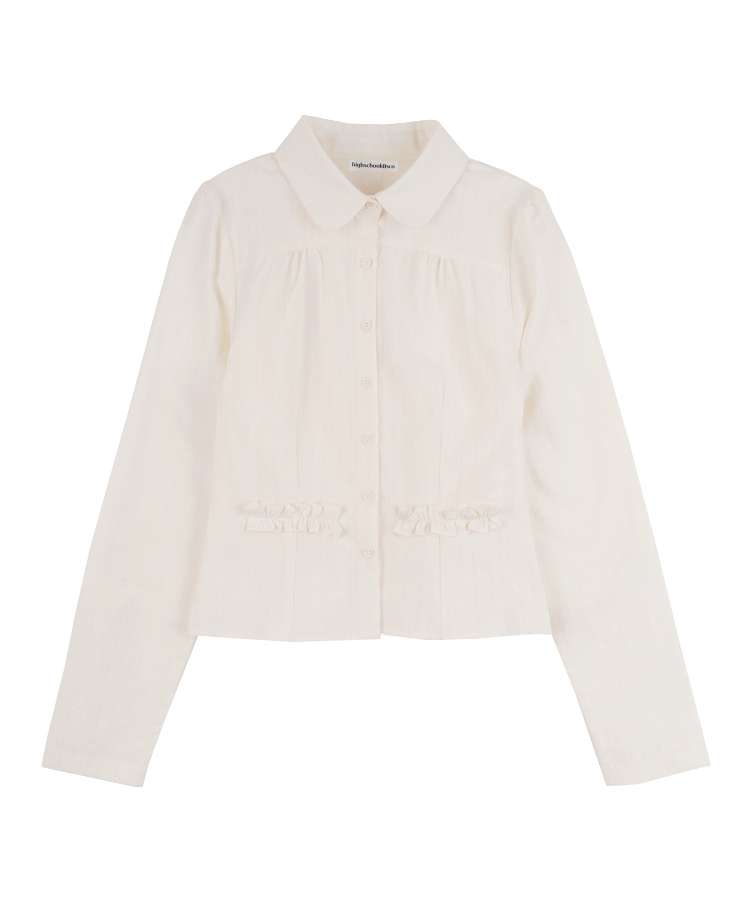 high-school-disco-ss-26-puff-lace-round-collar-shirt-ivory-ivory-s