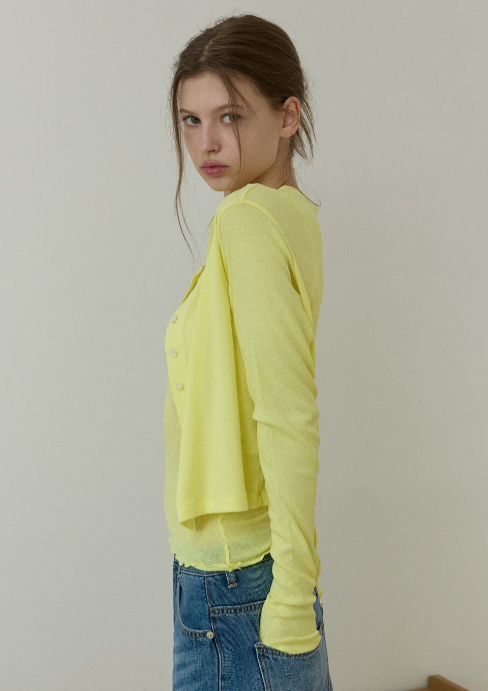 opendoorstudio-fw-26-frill-sleeve-crop-cardigan-solid-yellow-yellow-s