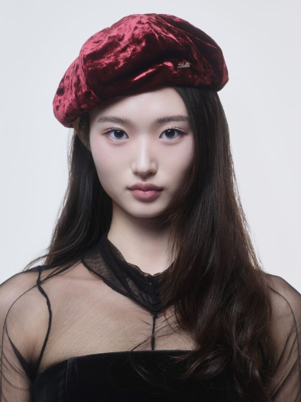 [LOLLA] Velvet Lover Beret ( Red )