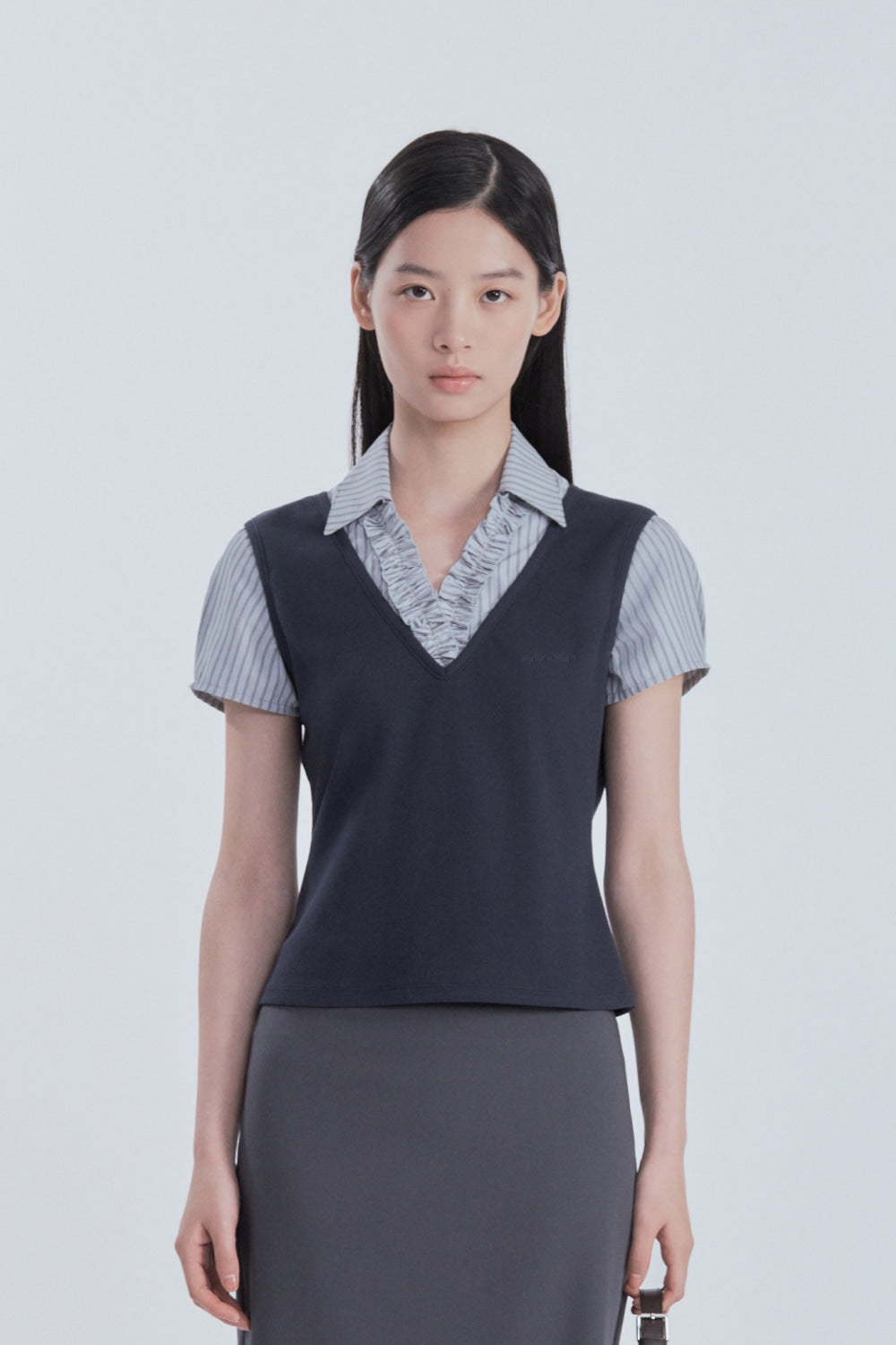 mausoleum-fw-26-emma-layered-ruffle-blouse-top-navy-navy-s