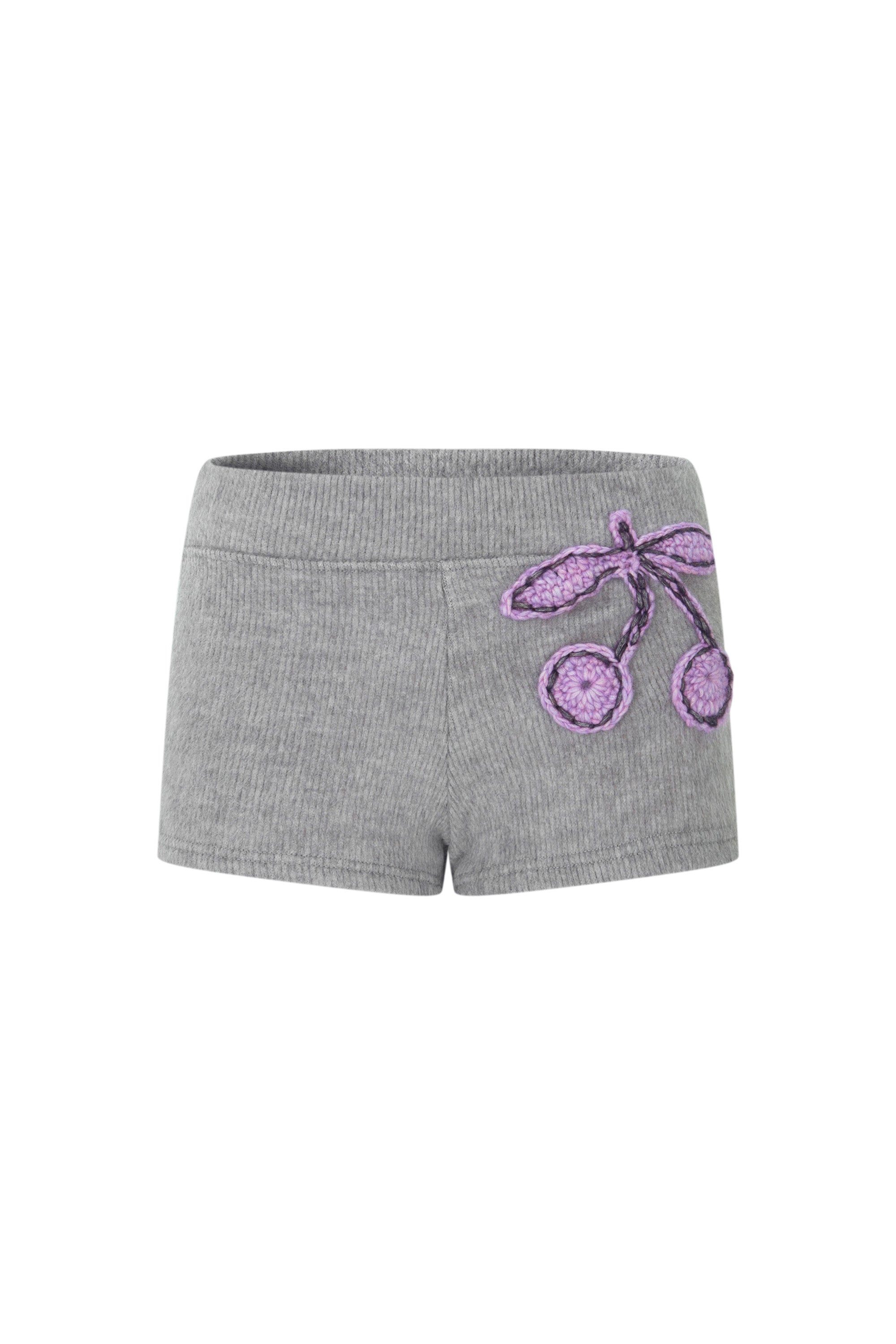 alcmy-fw-26-crochet-cherry-shorts-grey-gray-s
