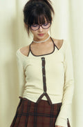 popsiz-ss-26-halter-tank-open-hem-cardigan-top-canary-yellow-s