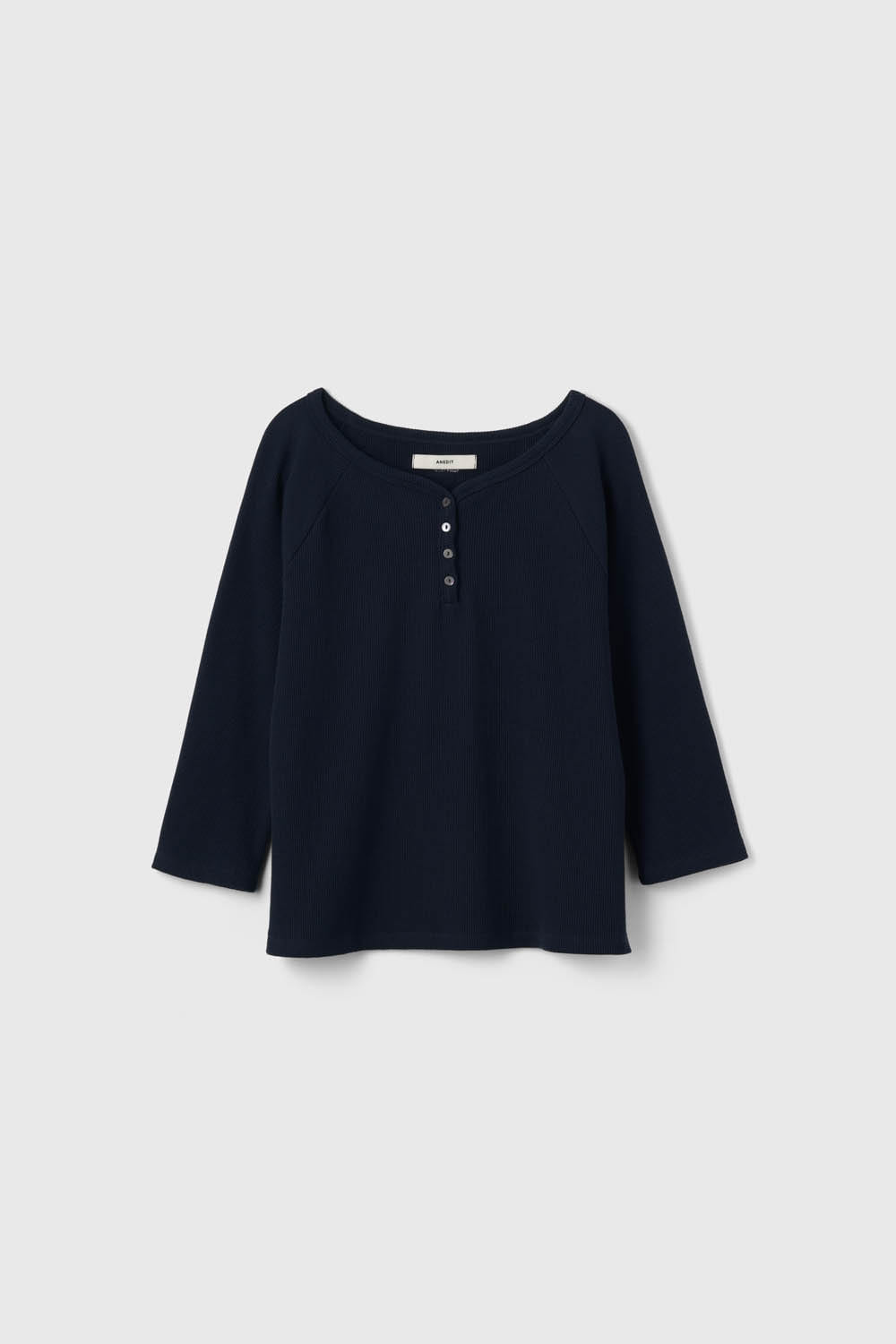 anedit-fw-26-i-waffle-raglan-boat-neck-henley-neck-top-navy-navy-s