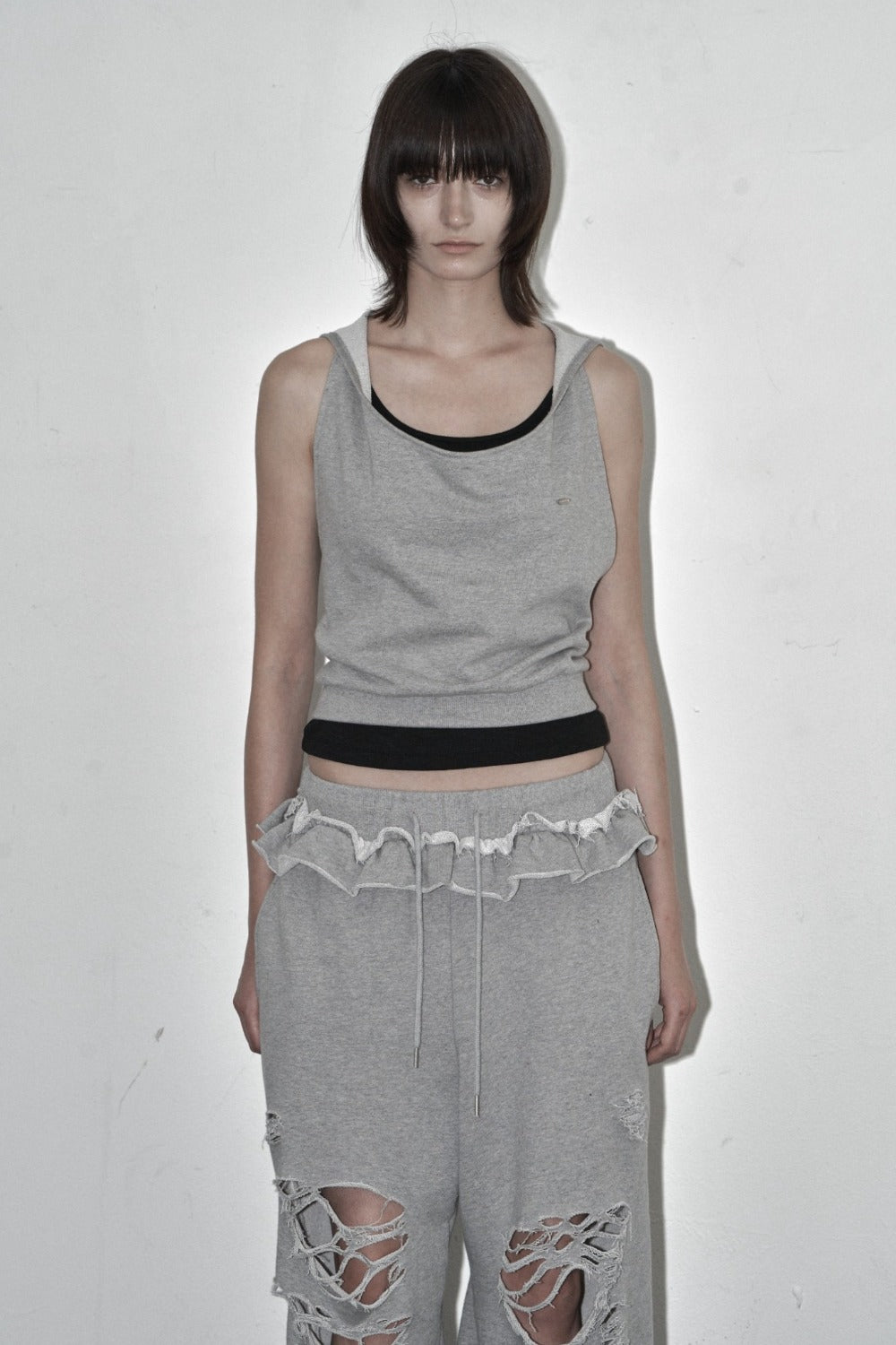 synerjyn-ss-26-draped-hooded-sweat-top-melange-melange-s