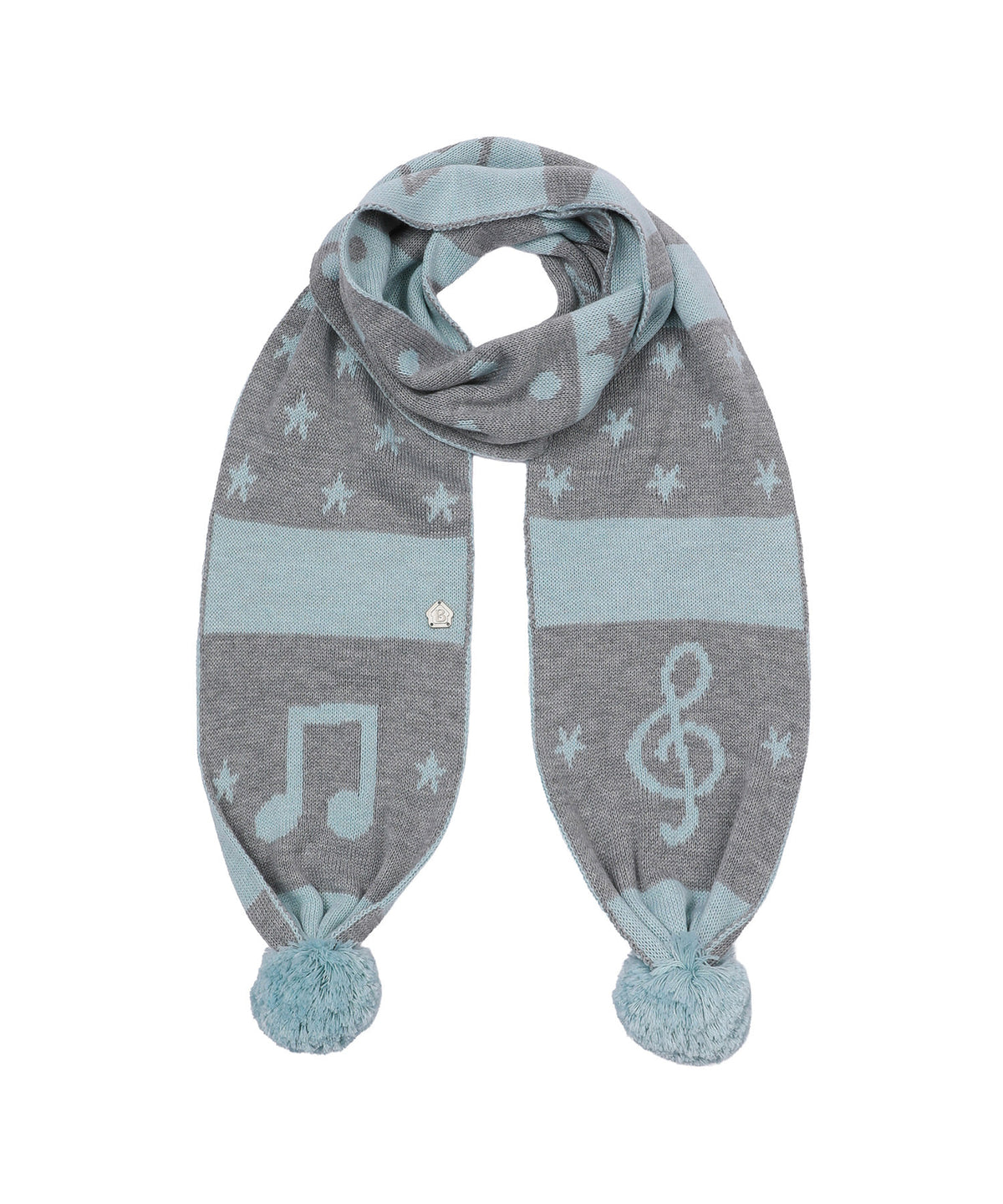 bauf-fw-26-star-melody-pom-pom-scarf-mint-mint-s