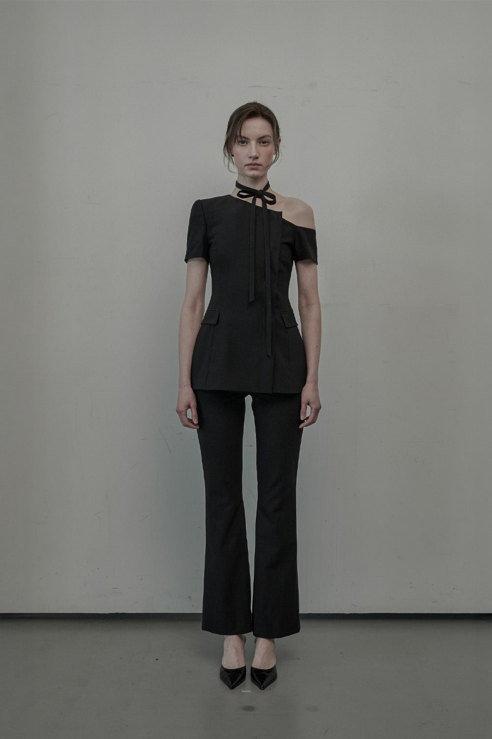 mausoleum-ss-25-emma-linen-semi-bootcut-slacksblack