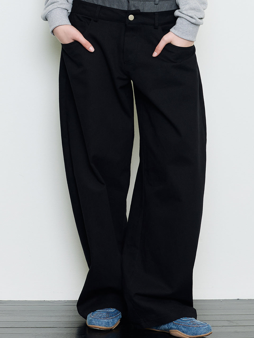 luv-is-true-fw-25-ev-skeleton-layered-pants-black-black-s