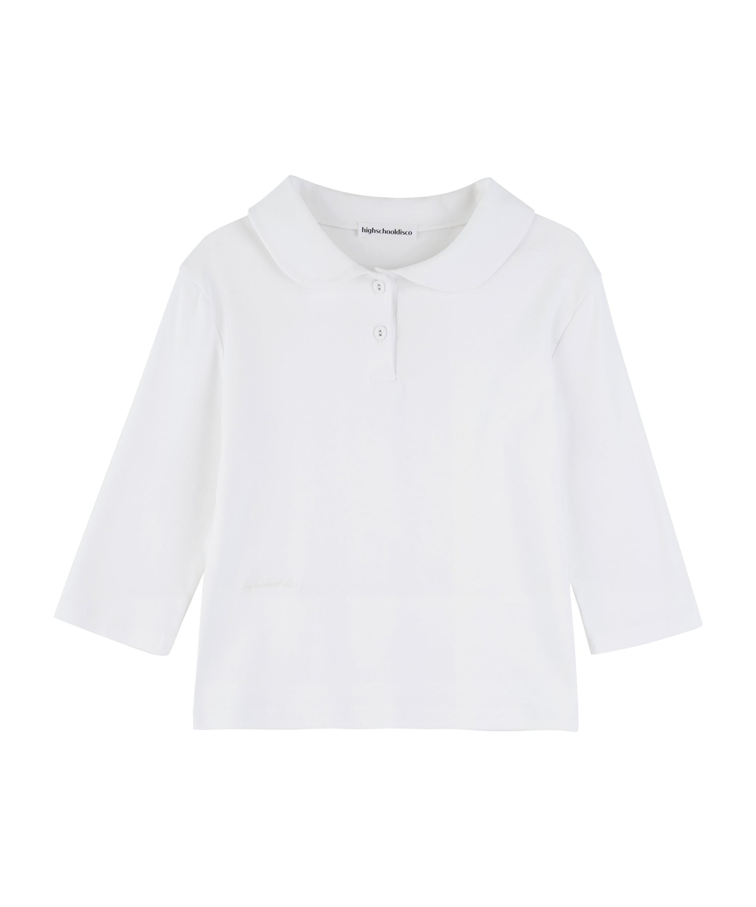 high-school-disco-ss-26-round-collar-3-4-sleeve-white-white-s
