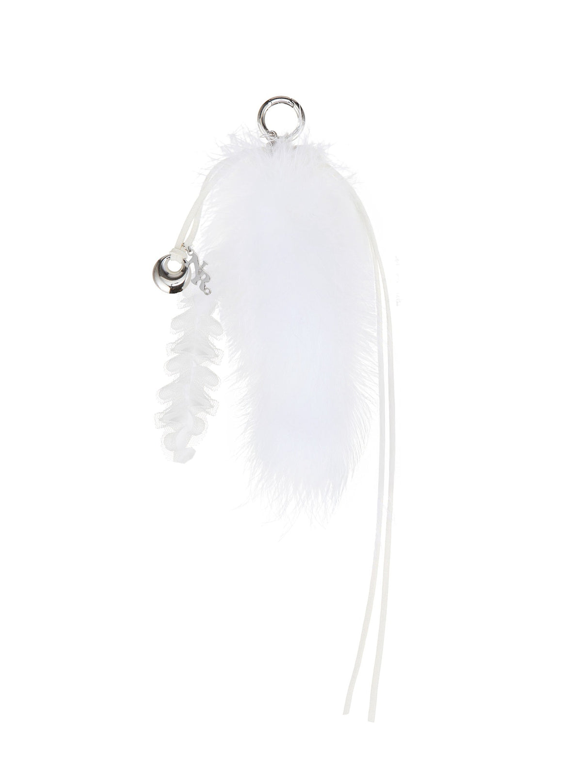 nariobjet-fw-26-fur-ribbon-keyring-white-white-s
