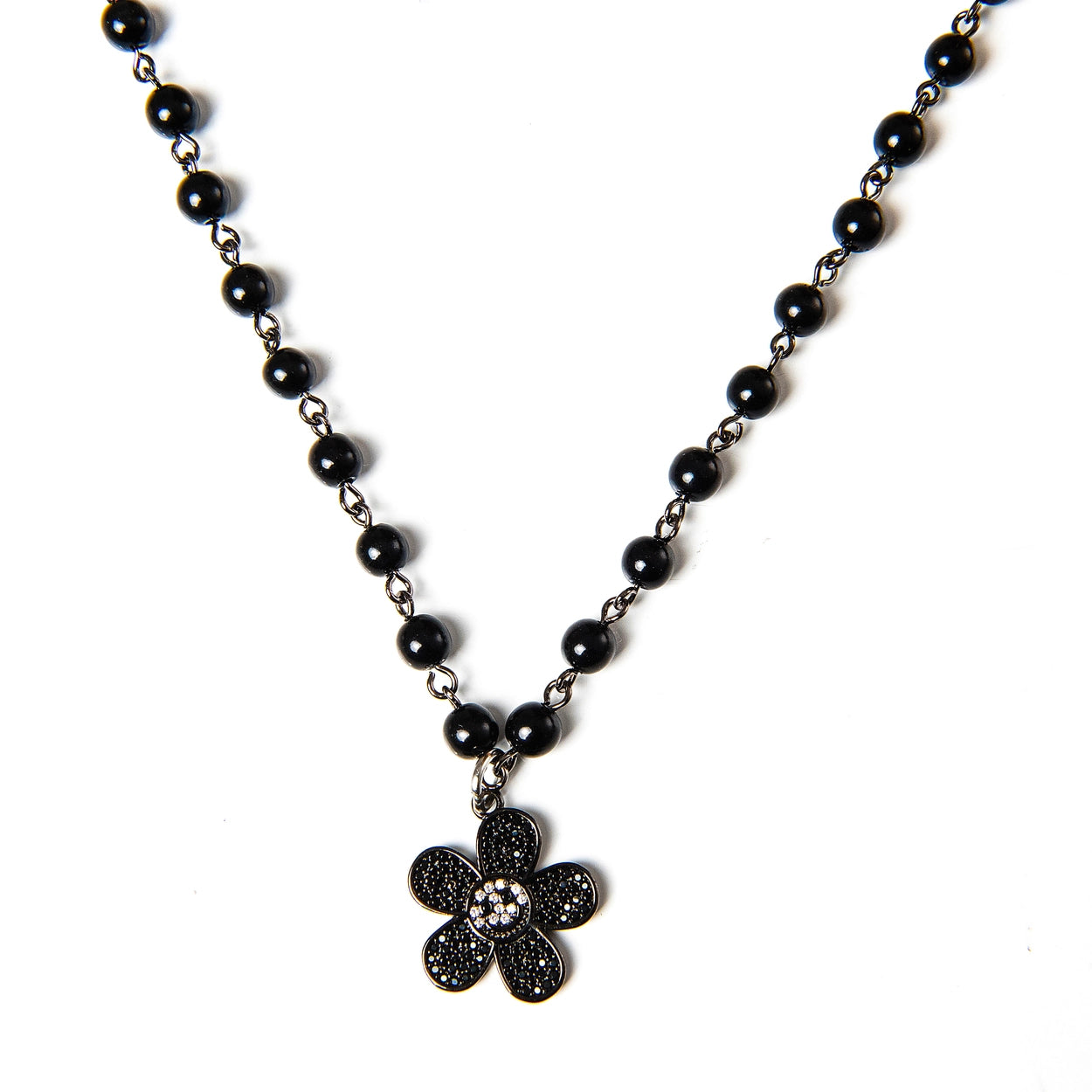 twentyoneaugust-srasonless-black-daisy-necklace-black-s
