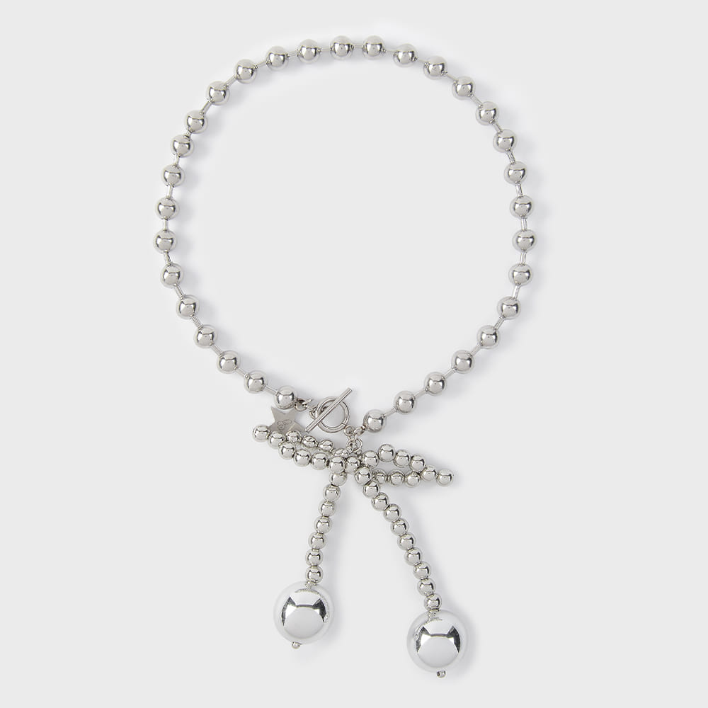 eireve-ss-26-bold-cherry-ball-chain-choker-necklace-silver-s