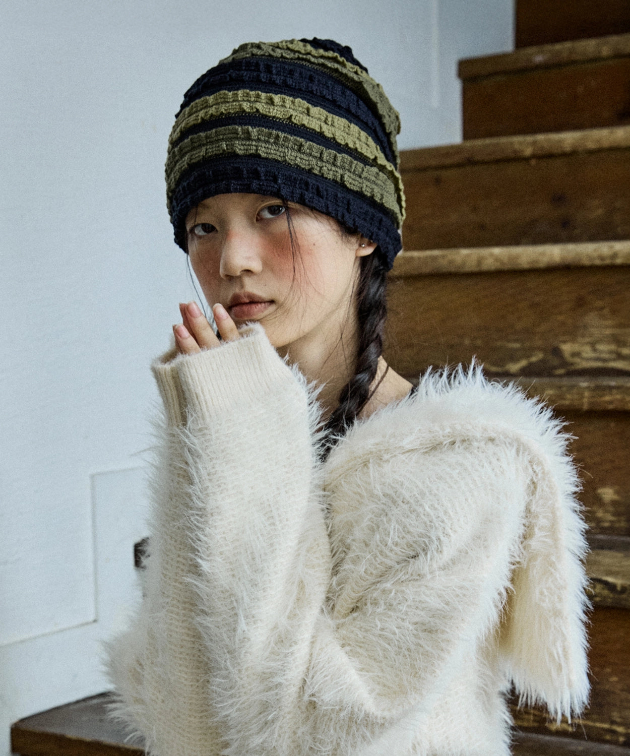 hokuspokus-fw-25-lace-veil-beanie-green-green-s