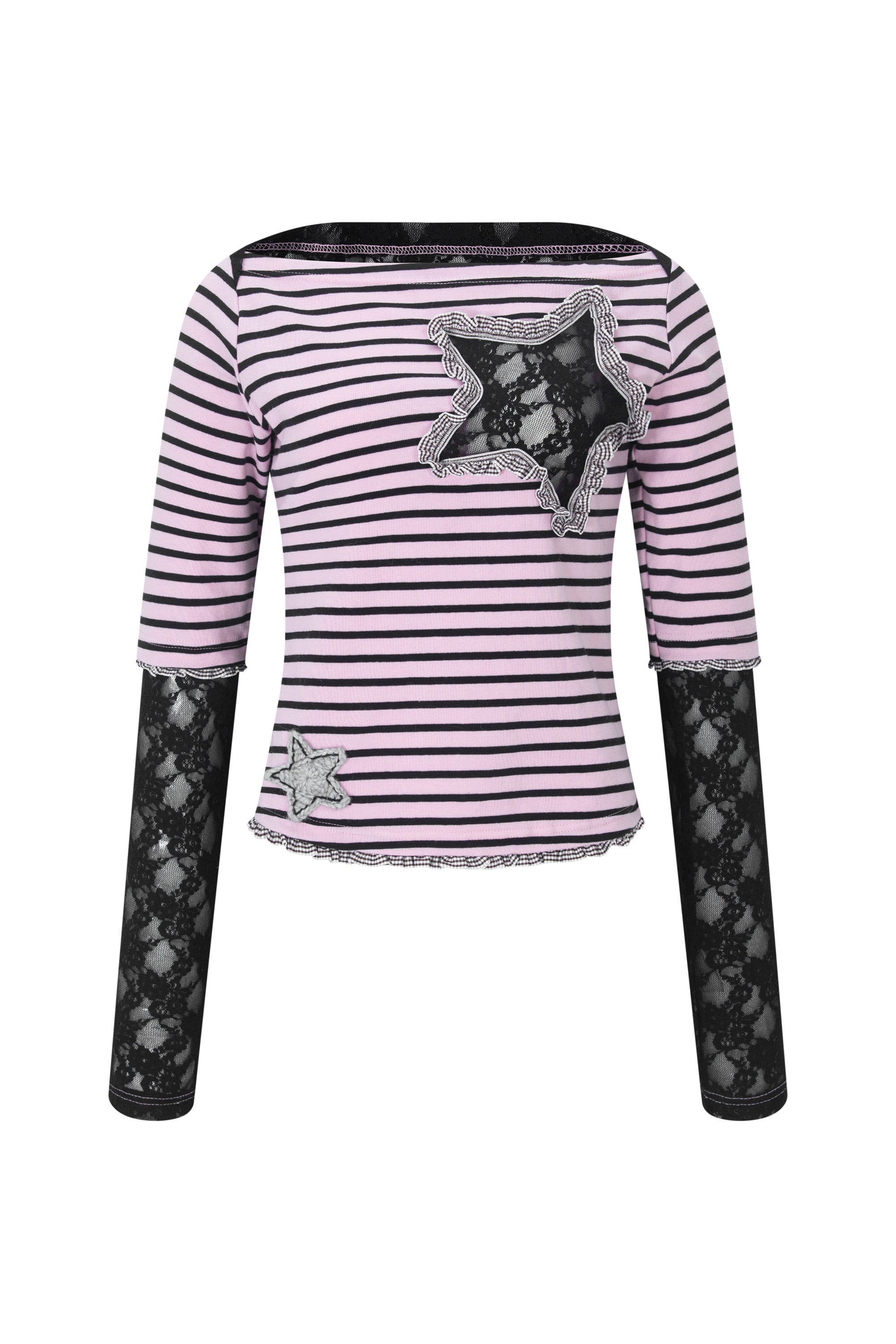 alcmy-fw-26-collaged-stripe-star-top-black-s