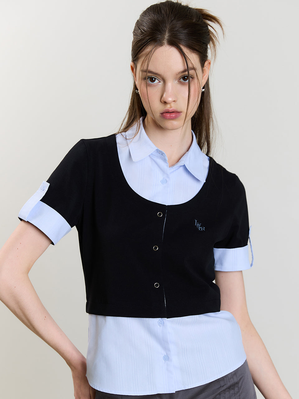 luv-is-true-ss-25-lvtr-shirt-cardigan-black-black-s