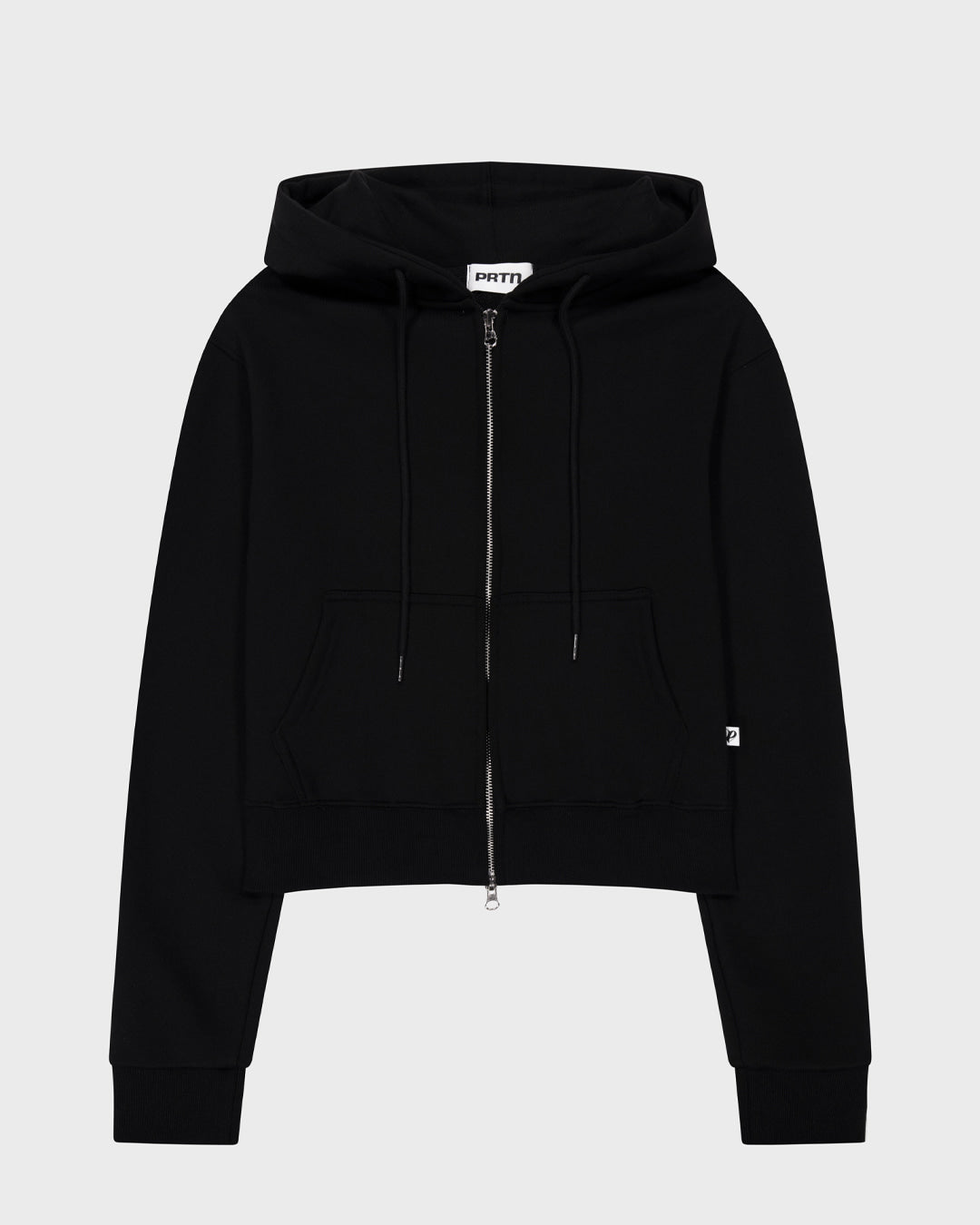 porterna-fw-25-essential-sweat-hood-zip-up-black-black-s