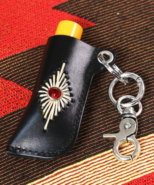 knd-ss-26-stud-wax-thread-lighter-case-keyring-black-black-s