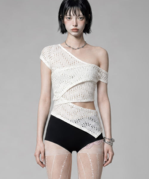 etre-au-sommet-ss-26-hole-knit-layered-side-slit-top-ivory-ivory-s