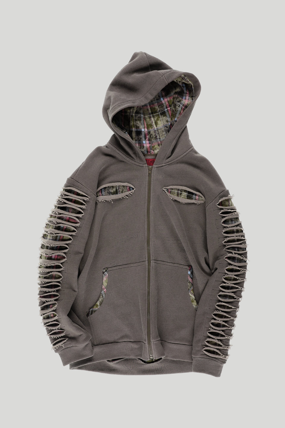 still-lethardy-ss-26-slashed-check-hoodie-brown-brown-s