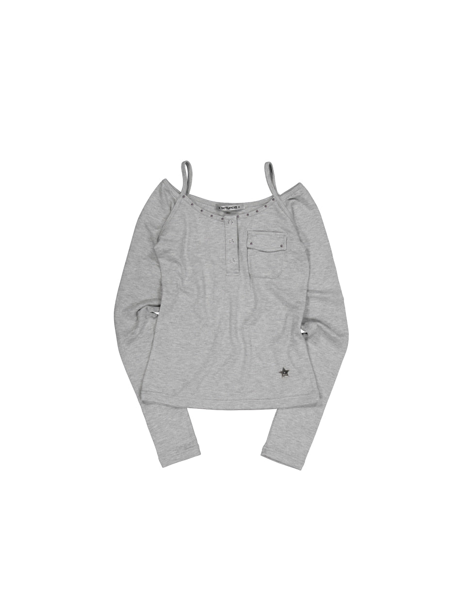 setup-exe-winter-25-sleeveless-layered-top-melange-gray-melange-gray-s