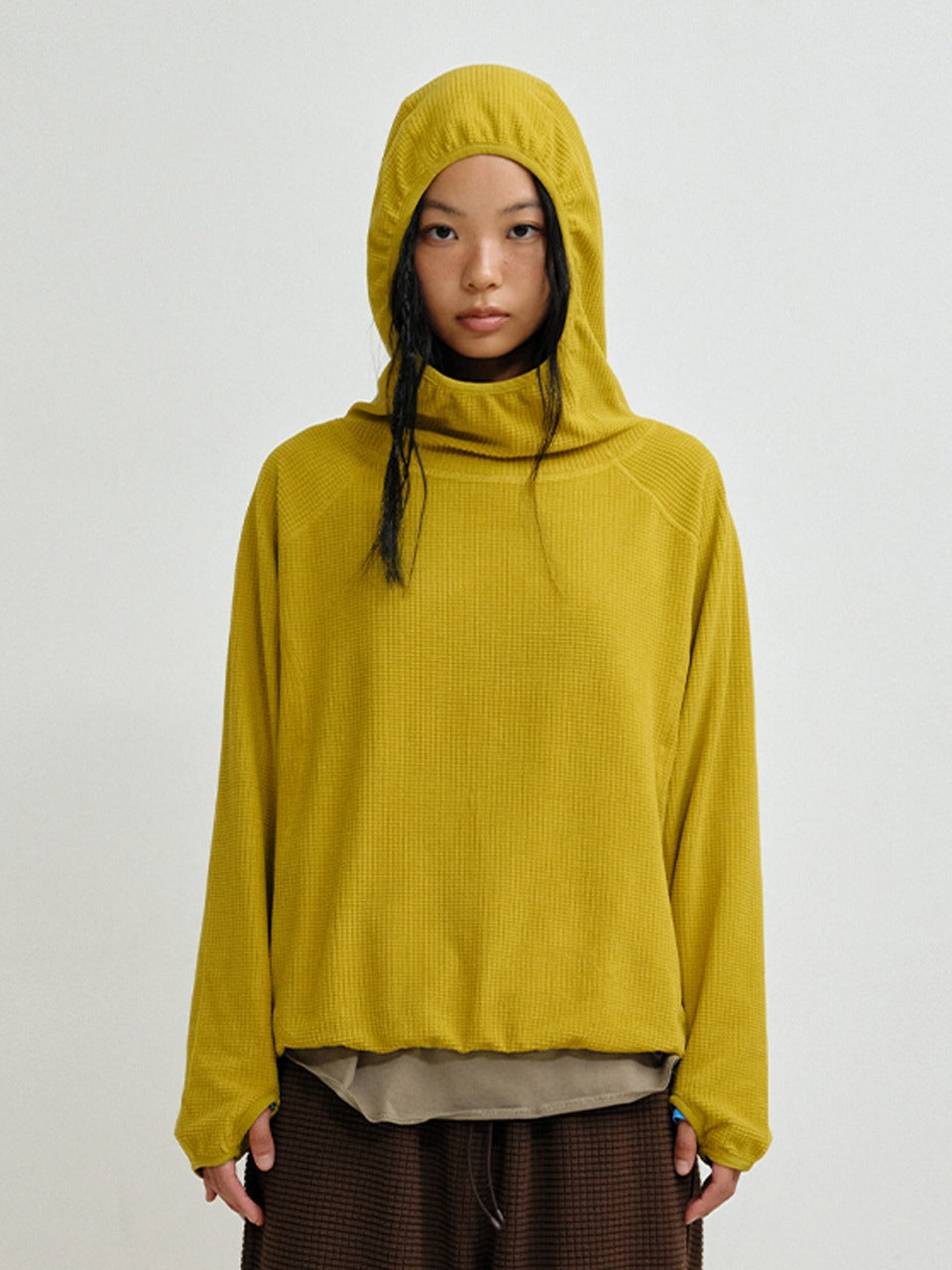 plzproject-fw-26-warm-grid-hood-mustard-mustard-s
