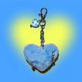 3amgang-seasonless-blue-heart-fur-keychain